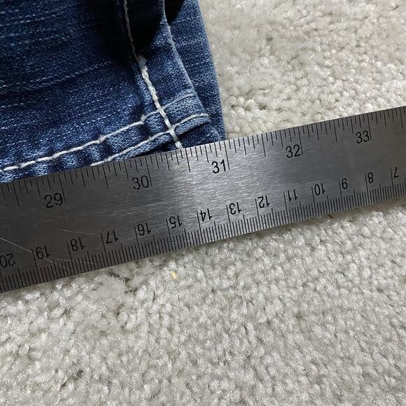 Y2K BKE Drew Boot Jeans Womens 30 Medium Wash Bootcut Stretch Denim Embellished - Picture 9 of 11